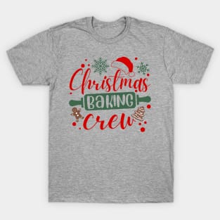 funny Christmas baker baking cooking lover cookie crew T-Shirt